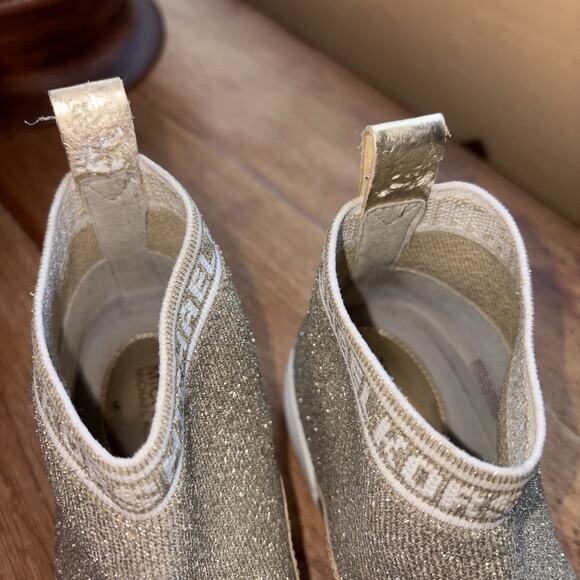 Michael Kors Grover Slip On Sneakers Metallic Gold Shoes Women’s Size 6.5 EUC - Picture 4 of 9